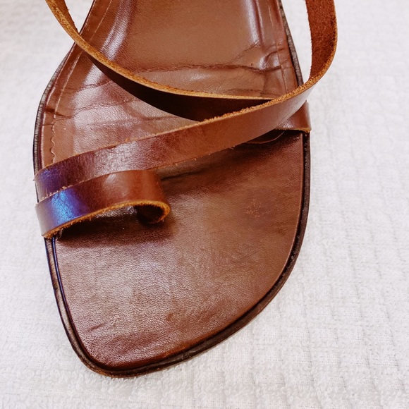 Colin Stuart Leather Square-Toe Strappy Sandal, 9 - Picture 3 of 8